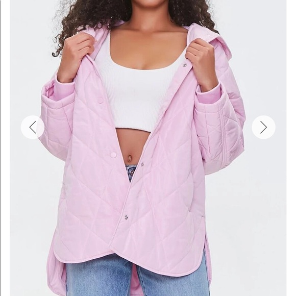Forever 21 Jackets & Blazers - Quilted Button-Front Hooded Jacket
 - NWT